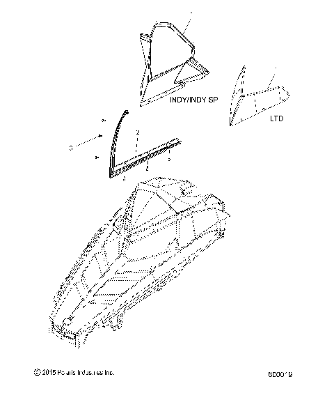 BODY, WINDSHIELD - S16CB6/CP6 ALL OPTIONS (600019)