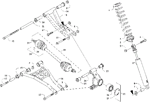 REAR SUSPENSION ASSEMBLY [305766]