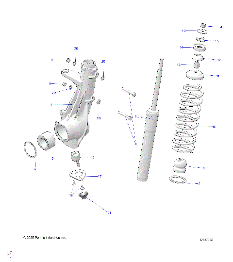 SUSPENSION, FRONT STRUT - A26SEE57CL/EL (C103008)