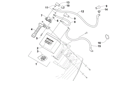 BATTERY AND TRAY ASSEMBLY