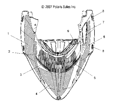 BODY, HOOD FOAM, FOIL and SCREENS - S08PB8ES/EE (49SNOWHOODSCFL08800IQ)