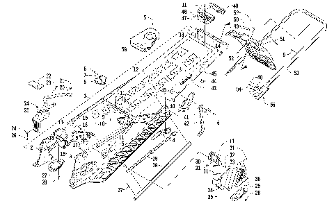 TUNNEL, REAR BUMPER, AND SNOWFLAP ASSEMBLY [99131]