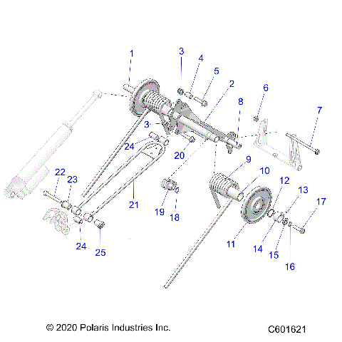 SUSPENSION, TORQUE ARM, REAR - S21TLC6RS/6RE ALL OPTIONS (C601621)