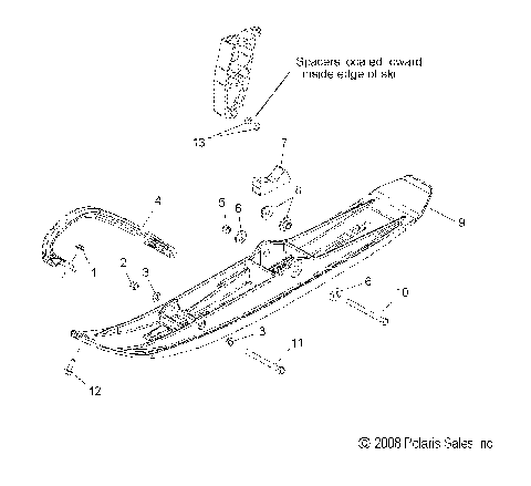STEERING, SKI ASM. - S09MX6JS/JE (49SNOW/SKIASM/09600RACE)