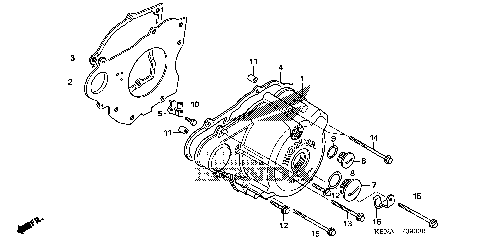 LEFT CRANKCASE COVER
