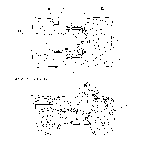 BODY, DECALS - A13MH76FF (49ATVDECAL12SP800F)
