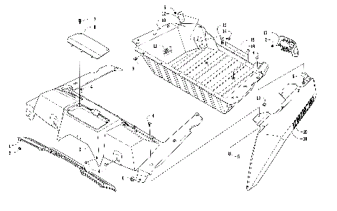 CARGO BOX AND TAILLIGHT ASSEMBLY [301008]
