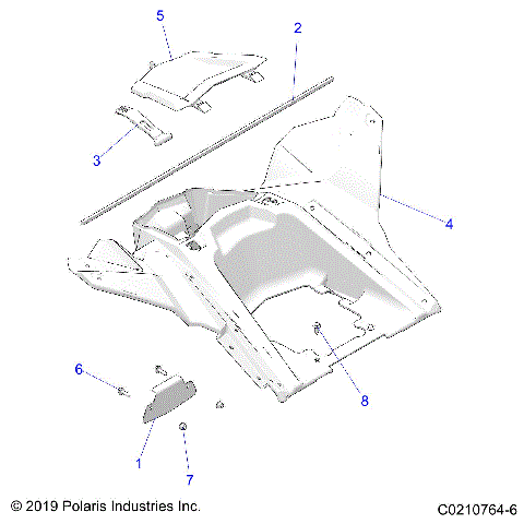 BODY, STORAGE, REAR - A23SVE95PK (C0210764-6)