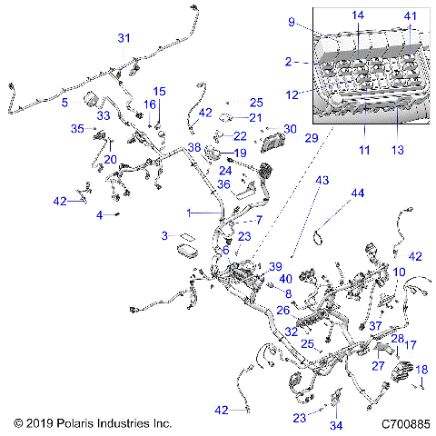 ELECTRICAL, WIRE HARNESS - R20RRP99CF/FF (C700885)
