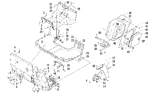 CONSOLE, FLOOR PANEL & STORAGE BOX ASSEMBLY [100792]