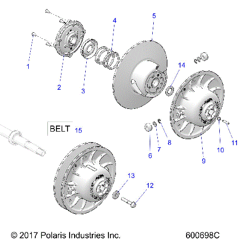 DRIVE TRAIN, CLUTCH, SECONDARY - S24FJE9FS/9FE (600698)