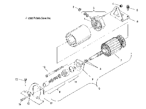 ENGINE, STARTING MOTOR - S09NJ5BSL (49SNOWSTARTER09TRAIL)
