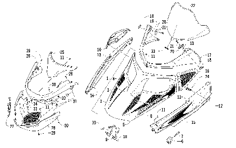 HOOD, WINDSHIELD, AND FRONT BUMPER ASSEMBLY [86477]