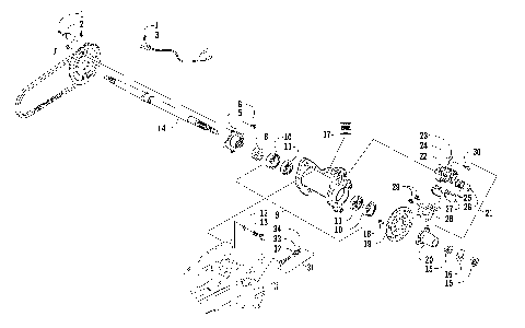 REAR AXLE AND BRAKE ASSEMBLY [89380]