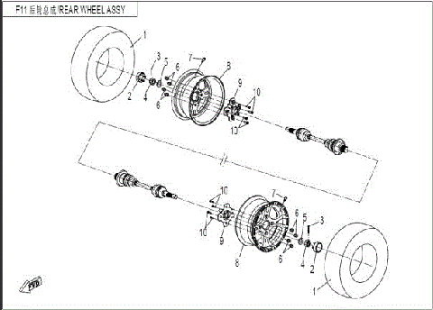 REAR WHEEL ASSY