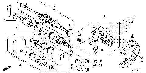 FRONT KNUCKLE@FRONT DRIVE