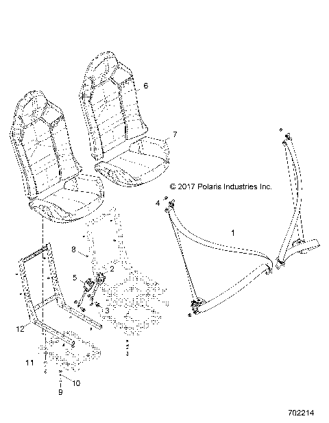 BODY, SEAT BELT AND MOUNTING - Z19VDS99CK (702214)