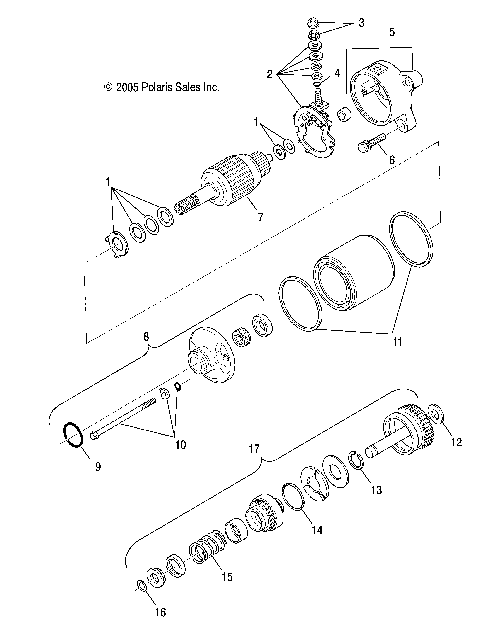 ENGINE, STARTING MOTOR - R07RH50AF/AR/AT (4999203249920324E05)