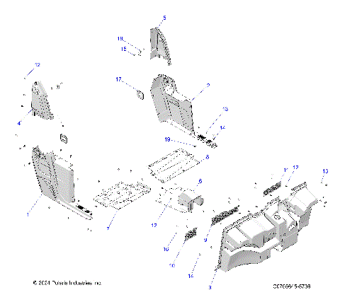 BODY, FLOOR and ROCKERS - R22MAA57F1/SF1/F9/C1/E1/C9/E9 (C0705645/5736)