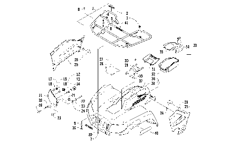 FRONT RACK, BODY PANEL, AND HEADLIGHT ASSEMBLIES [96430]