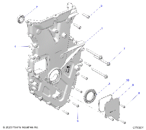 ENGINE, FRONT COVER AND RELATED - Z25RPP2KAE/BE (C750201)