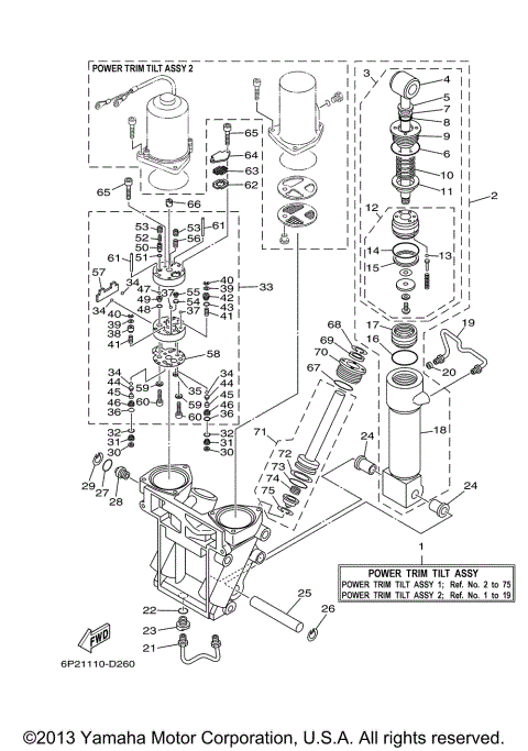 POWER TRIM TILT ASSY 1