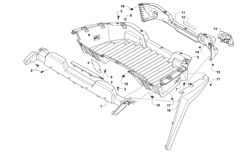 CARGO BOX AND TAILLIGHT ASSEMBLY