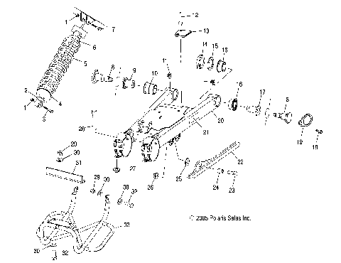 SWING ARM/SHOCK MOUNTING - A07CL50AA (4999201649920164B13)