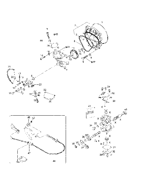 02- Oil Injection System, Oil Pump, Rotary Valve