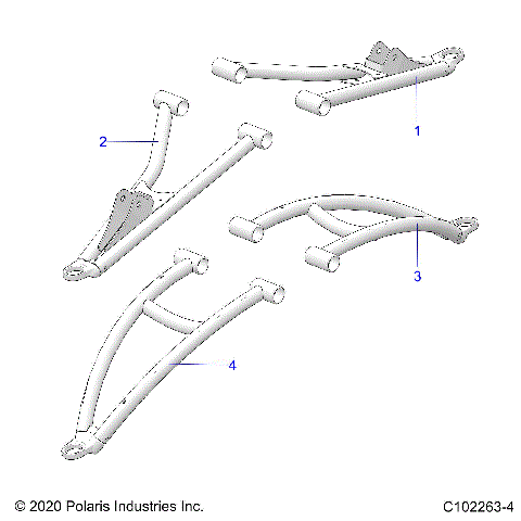 SUSPENSION, FRONT A-ARMS - A24SXE95PP (C102263-4)