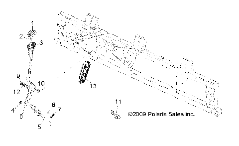 DRIVE TRAIN, GEAR SELECTOR - R10RH45AG/AH/AR (49RGRGEARSELECT11500CREW)
