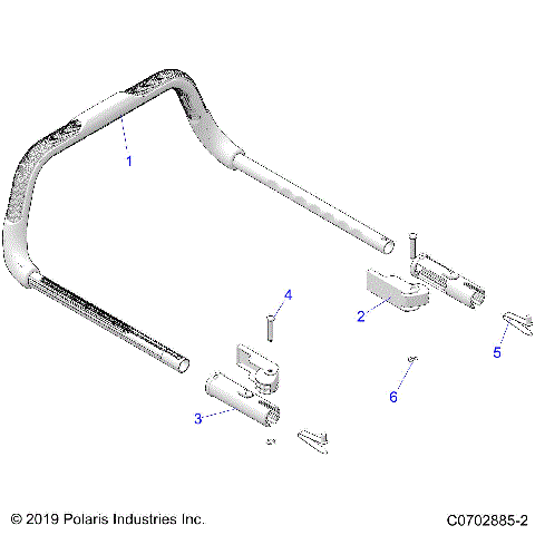 BODY, GRAB BAR, PASSENGER - Z21R4D92AM/BM/AC/BC (C0702885-2)