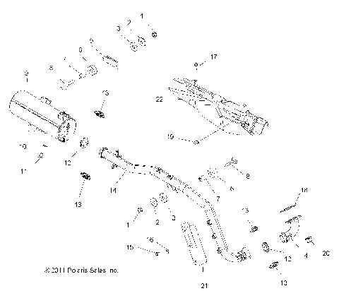 ENGINE, EXHAUST - A12MH50FF/FX/FY (49ATVEXHAUST12SP500)