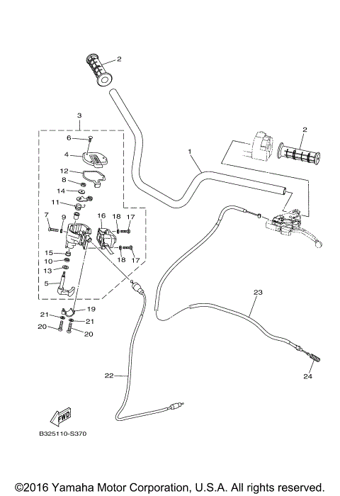 STEERING HANDLE CABLE