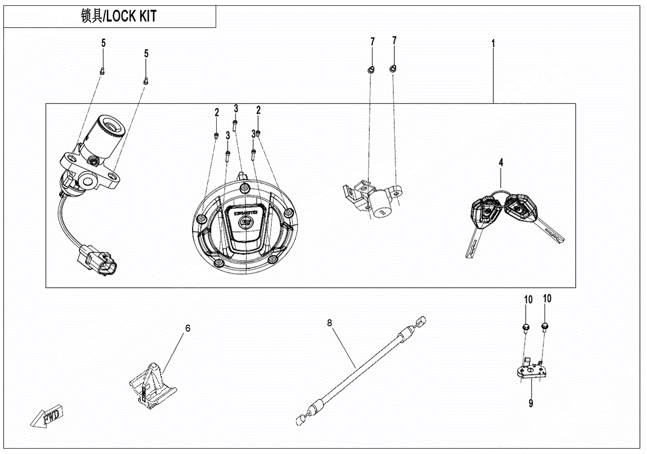 2025 CFMOTO Motorcycles Parts-Finder Diagrams | Texas Motor Sports
