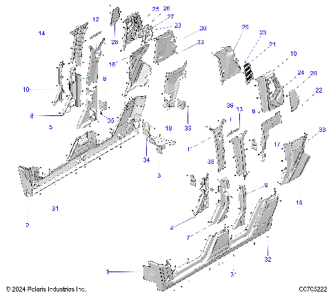 BODY, LOWER ROCKERS, REAR FENDERS, PILLARS