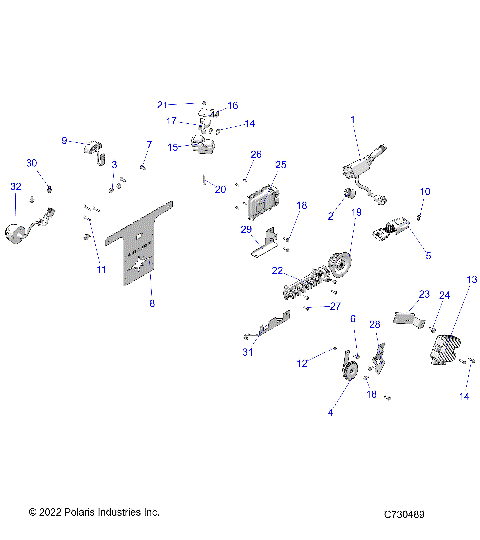ELECTRICAL, WIRE HARNESS COMPONENTS, AND LICENSE PLATE - R23RRE99PJ/RRS99PK  (C730489)