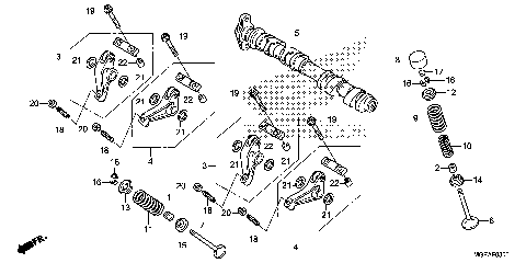 CAMSHAFT@VALVE (FR.)