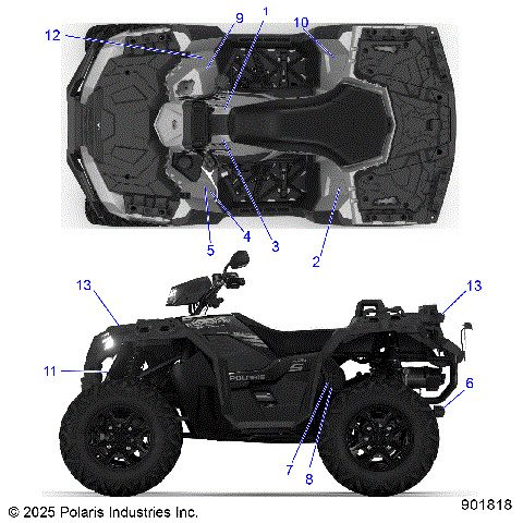 BODY, DECALS, GENERAL - A26SLE95FJ/CJ/EJ (900818)