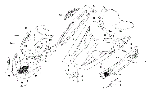 HOOD, WINDSHIELD, AND FRONT BUMPER ASSEMBLY [102985]