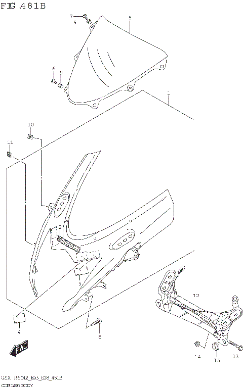 COWLING BODY (GSX-R600)