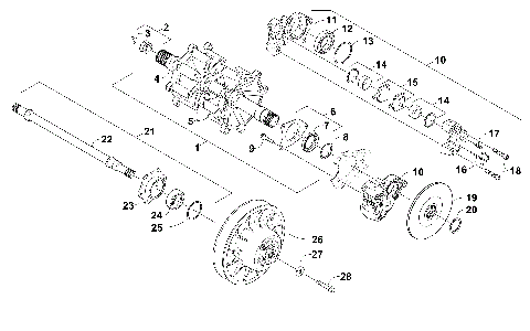 DRIVE TRAIN SHAFTS AND BRAKE ASSEMBLIES [103286]