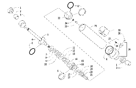 REAR SUSPENSION REAR ARM SHOCK ABSORBER [86435]