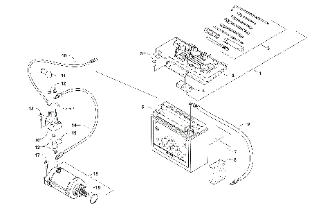 BATTERY AND STARTER ASSEMBLY [92309]