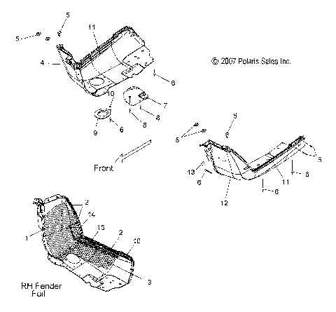 BODY, FENDERS (SPECIAL 08 BUILD) - S08PG8ES (49SNOWFENDERS08800SPECIAL)