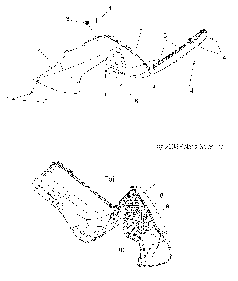 BODY, FENDER ASM., LH - S12PT6HSL/HEL (49SNOWFENDERS09600TRG)
