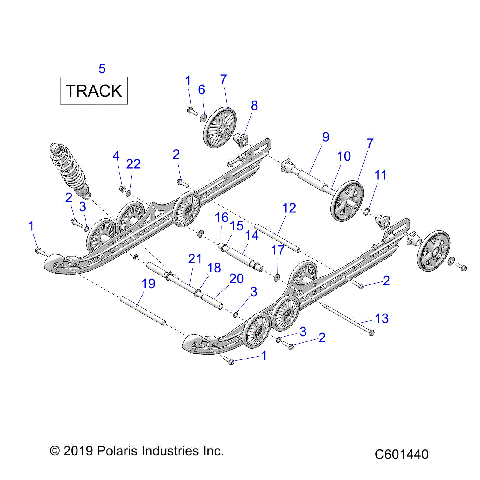 SUSPENSION, REAR and TRACK - S20DCH8RS ALL OPTIONS (C601440)