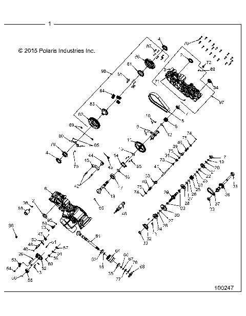 DRIVE TRAIN, MAIN GEARCASE - A17SWS57C1/C2/E1/E2 (100247)