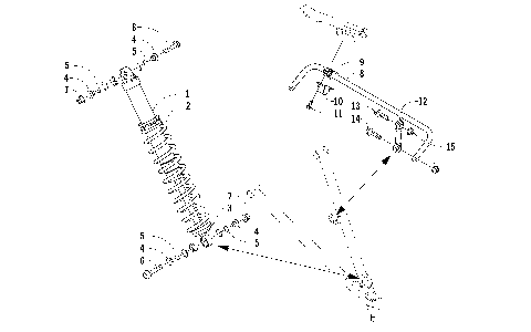 SHOCK ABSORBER AND SWAY BAR ASSEMBLY [88770]