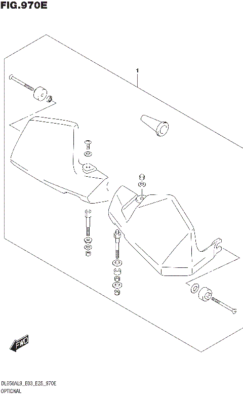 OPTIONAL (KNUCKLE COVER SET) (DL650A)